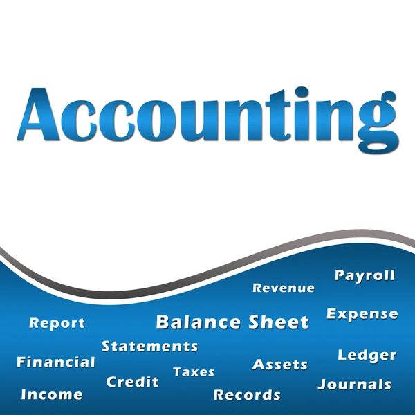 Accounting with Keywords Square — Stock Photo, Image