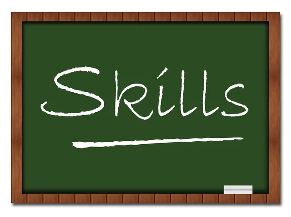 Skills Classroom Board — Stock Photo, Image