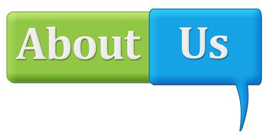 Hakkımızda mavi yorum sembol yeşil