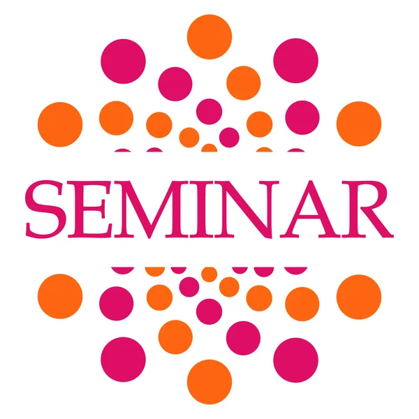 Seminário Pink Orange Dots Square — Fotografia de Stock