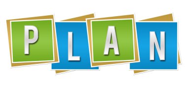 Yeşil mavi blok planı