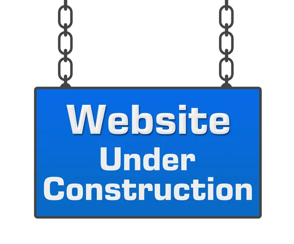 Web under Construction Signboard — стоковое фото