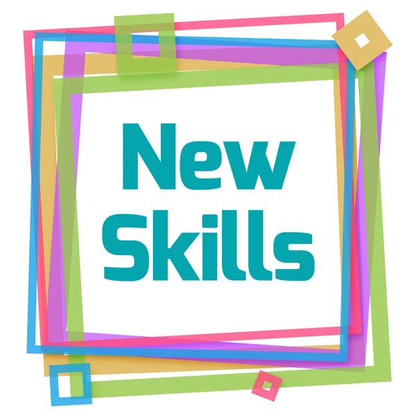 New Skills Colorful Frame — Stock Photo, Image