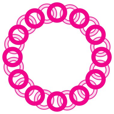 Arka plan pembe daire yüzük 