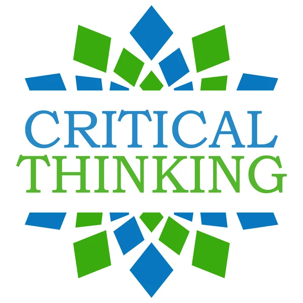 Critical Thinking Green Blue Squares Element Square