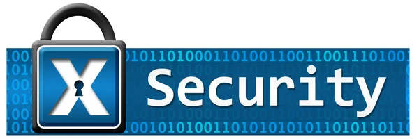 Security Lock binaire horizontaal — Stockfoto
