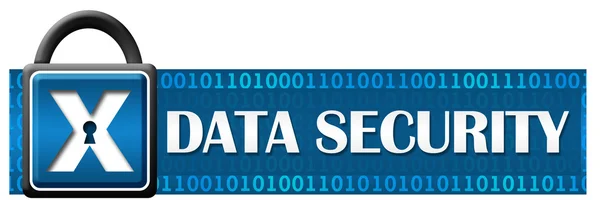 Data Security Lock binaire horizontaal — Stockfoto