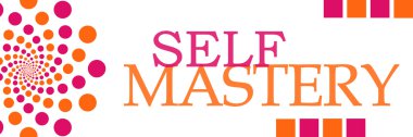 Kendini Mastery pembe turuncu noktalar yatay 