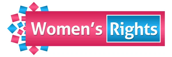 Womens rechten roze blauw circulaire horizontaal — Stockfoto