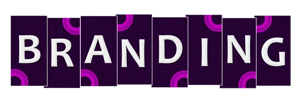 Branding Purple Pink Stripes Rings — Stock Photo, Image