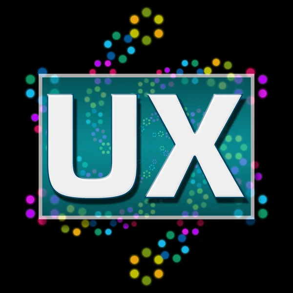 UX черный красочных неоновые — стоковое фото