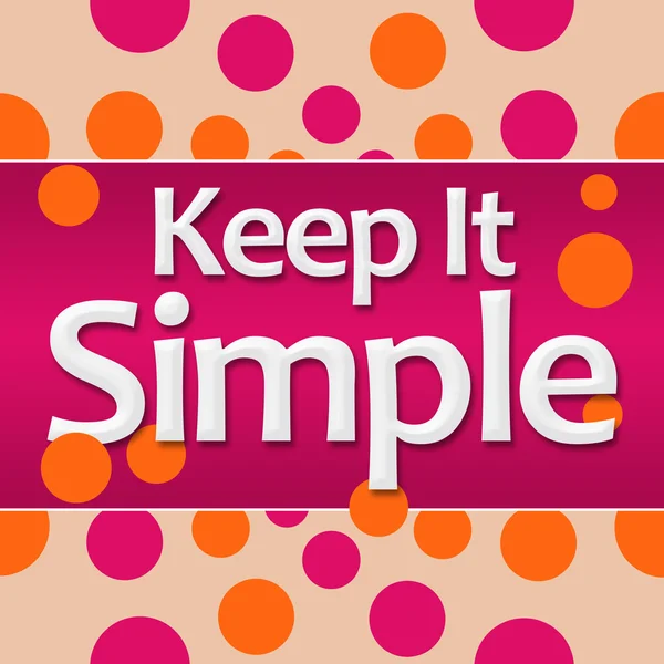 Keep It Simple Pink Orange Background — Stock Photo, Image