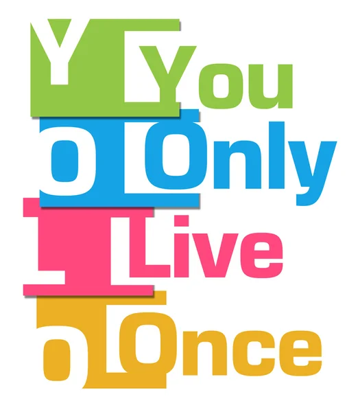 Yolo Abstract Listras coloridas — Fotografia de Stock