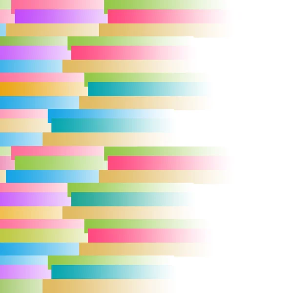 Kleurrijke strepen achtergrond links Square — Stockfoto
