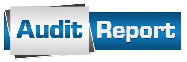 Audit Report Blue Grey Horizontal — Stock Photo, Image