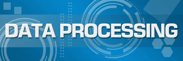 Data Processing Text Written Blue Background — Stock Photo, Image