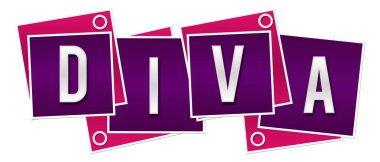 Pembe arkaplan üzerine yazılmış diva metni.