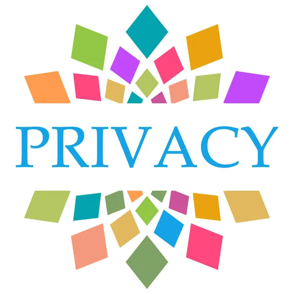 Privacy Text Written Colorful Background — Stock Photo, Image