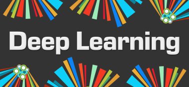 Derin öğrenme metni koyu renkli arkaplan üzerine yazıldı.