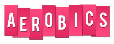 Pembe arkaplanda yazılan aerobik metni.