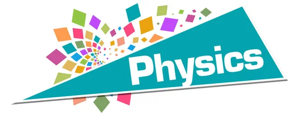 Fysica Tekst Geschreven Kleurrijke Achtergrond — Stockfoto