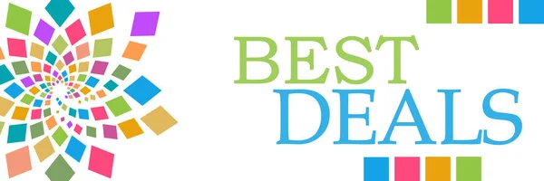 Best Deal Text Written Colorful Background — 图库照片