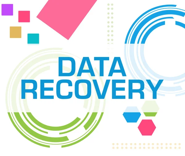 Data Recovery Text Written Colorful Background — Stock Photo, Image
