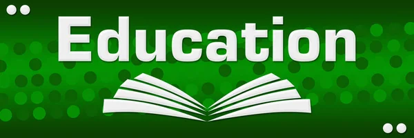 Education Text Written Green Background — Stock Photo, Image