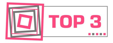 Pembe gri arkaplan üzerine yazılmış ilk üç metin.