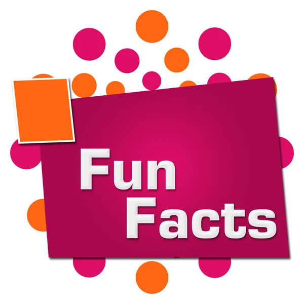 Fun Facts Text Auf Rosa Orangefarbenem Hintergrund — Stockfoto