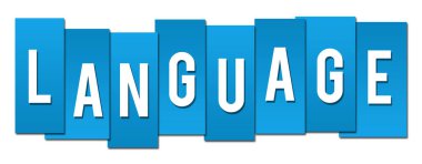 Mavi arkaplan üzerine yazılmış dil metni.