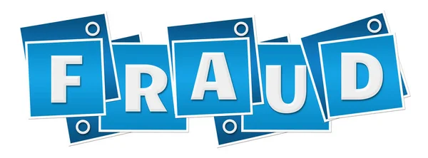 Fraud Text Written Blue Background — Zdjęcie stockowe