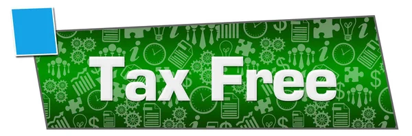 Texto Livre Impostos Escrito Sobre Fundo Azul Verde — Fotografia de Stock