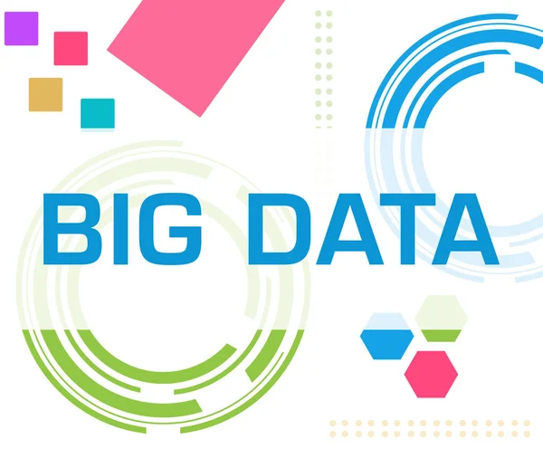 Big Data Text Written Colorful Background — Stok fotoğraf