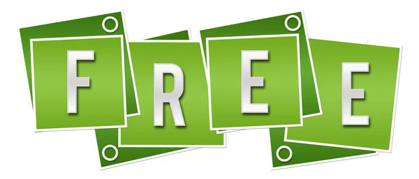 Free Text Written Green Background — Stock Photo, Image