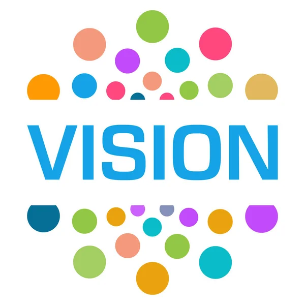 Vision Text Written Colorful Background — Stock Photo, Image
