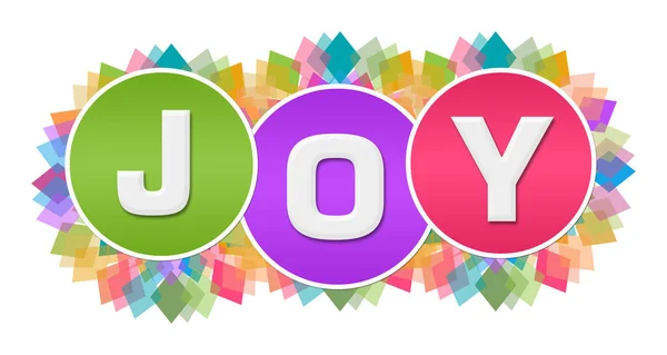 Joy Text Written Colorful Background — Stock Photo, Image