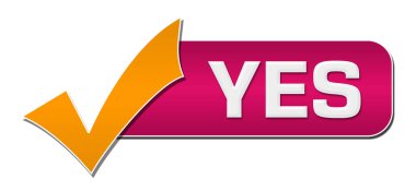 Evet pembe turuncu arkaplan üzerine yazılmış metin.