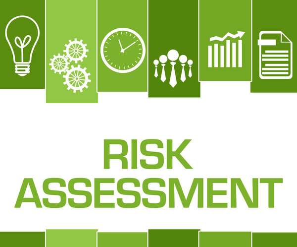 Текст оценки риска написан на зеленом фоне.