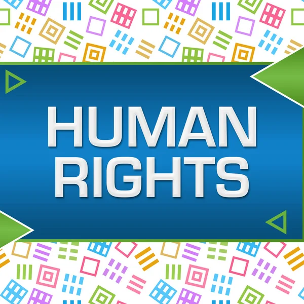 Texto Sobre Direitos Humanos Escrito Sobre Fundo Colorido — Fotografia de Stock