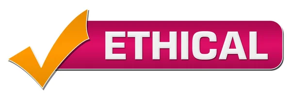 Ethical Text Written Pink Orange Background — Φωτογραφία Αρχείου