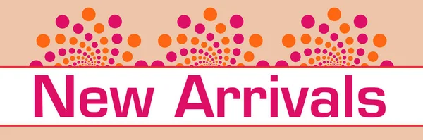 New Arrivals Text Written Pink Background — Fotografia de Stock