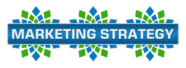 Marketing Strategie Tekst Geschreven Blauw Groene Achtergrond — Stockfoto