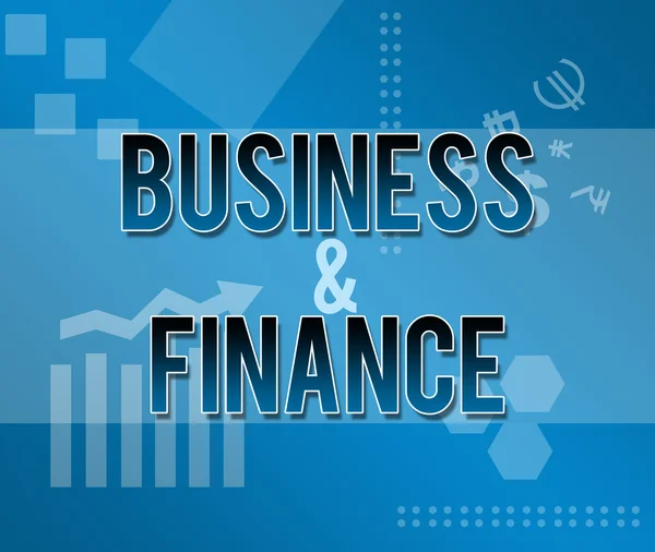 Επιχειρήσεις και τη χρηματοδότηση μπλε φόντο με θέμα — Φωτογραφία Αρχείου