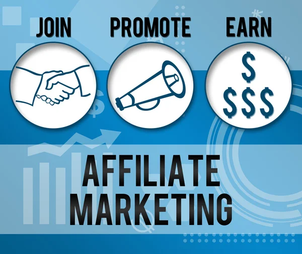 Affiliate Marketing Business Sfondo tema — Foto Stock