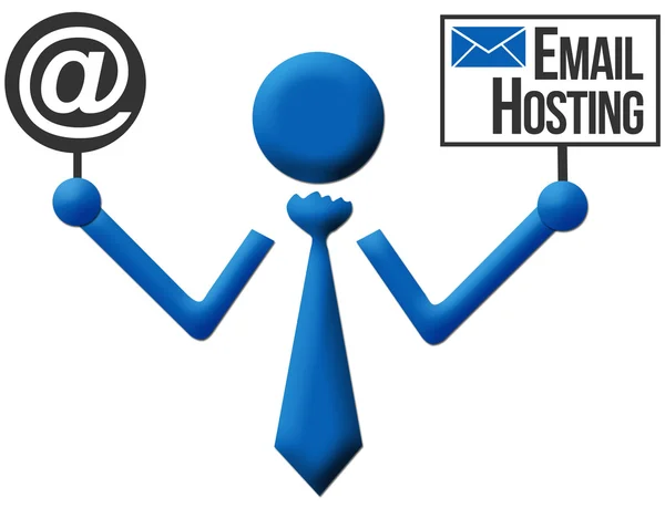 E-mail Hosting lidské ikony — Stock fotografie