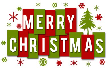 Merry Christmas kırmızı yeşil çizgili