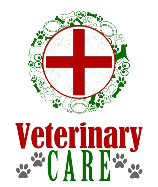 Cura veterinaria Rosso Verde — Foto Stock