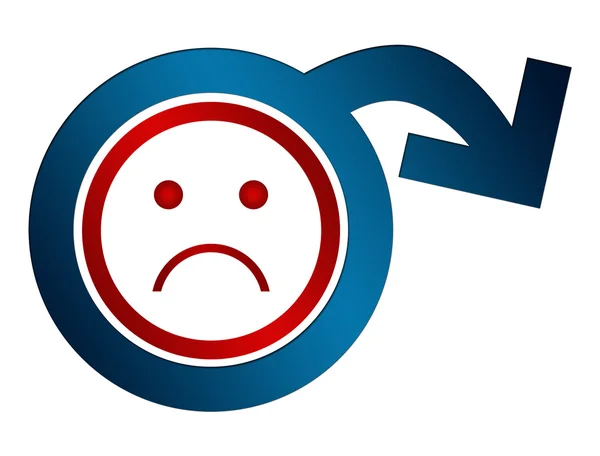 Erectiele disfunctie Sad Face — Stockfoto