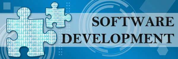 Desenvolvimento de Software Techy Background — Fotografia de Stock